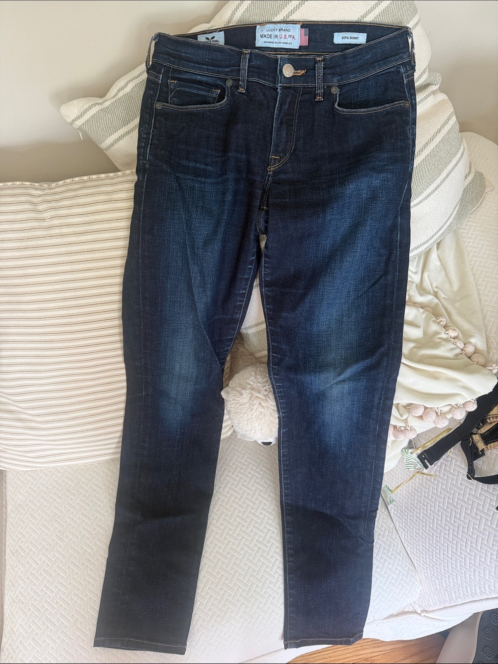 Lucky Brand Women's Dark Wash Skinny Jeans